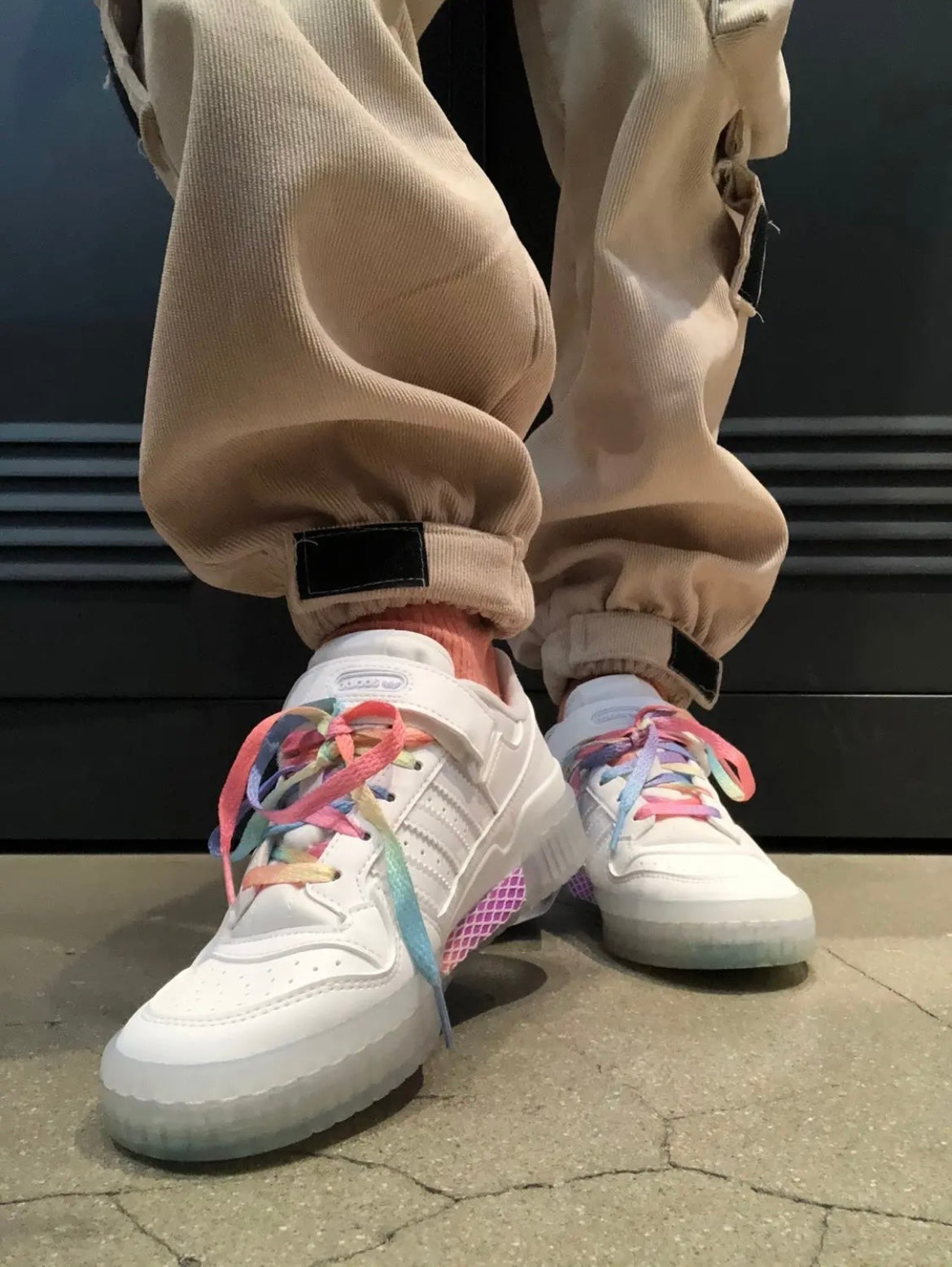 Adidas Originals Forum 84 Low White Rainbow Sneakers GX2722