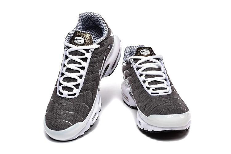 Nike Air Max Plus Dark Gray and White Sneakers