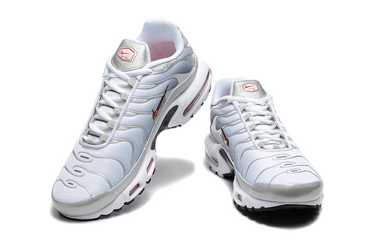 Nike Air Max Plus Sneakers White Silver Red