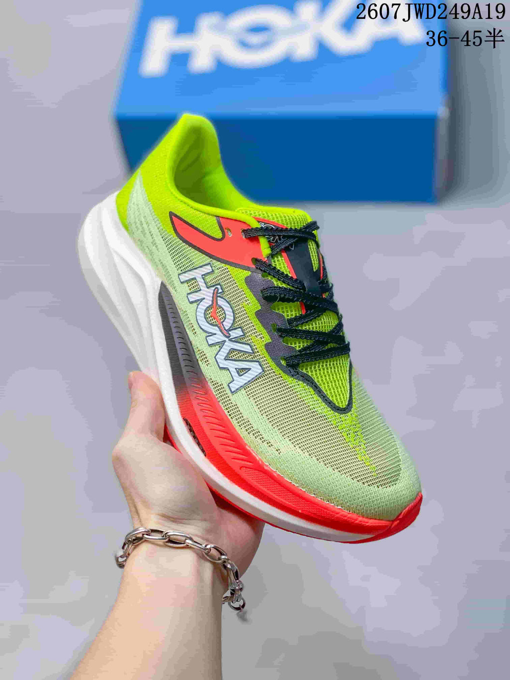 Hoka Rocket X3 Running Shoes Green Coral 2607TWD249A19