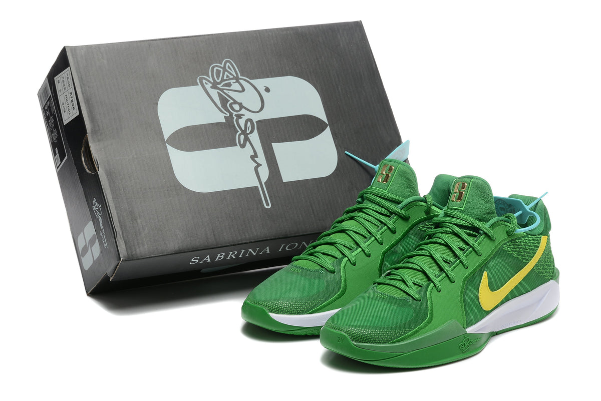 Nike Sabrina 2 Basketball Shoes Green and Yellow