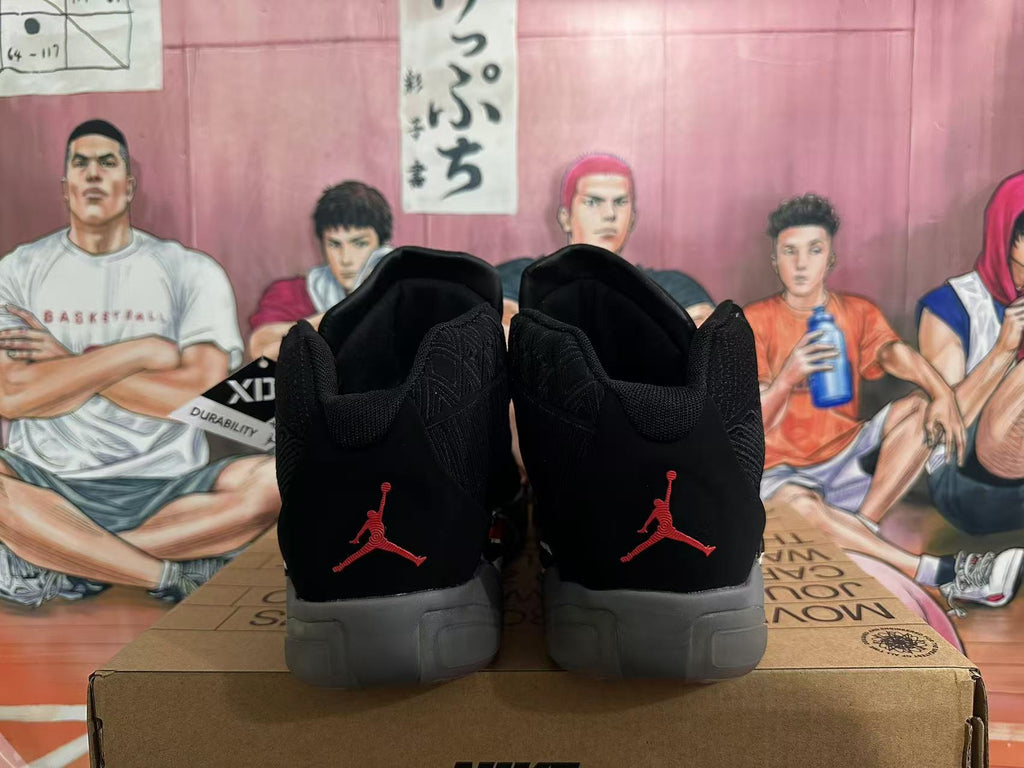 Jordan 23 Retro Basketball Sneakers Black Red White