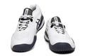 ASICS Gel-Resolution White and Navy Tennis Shoes