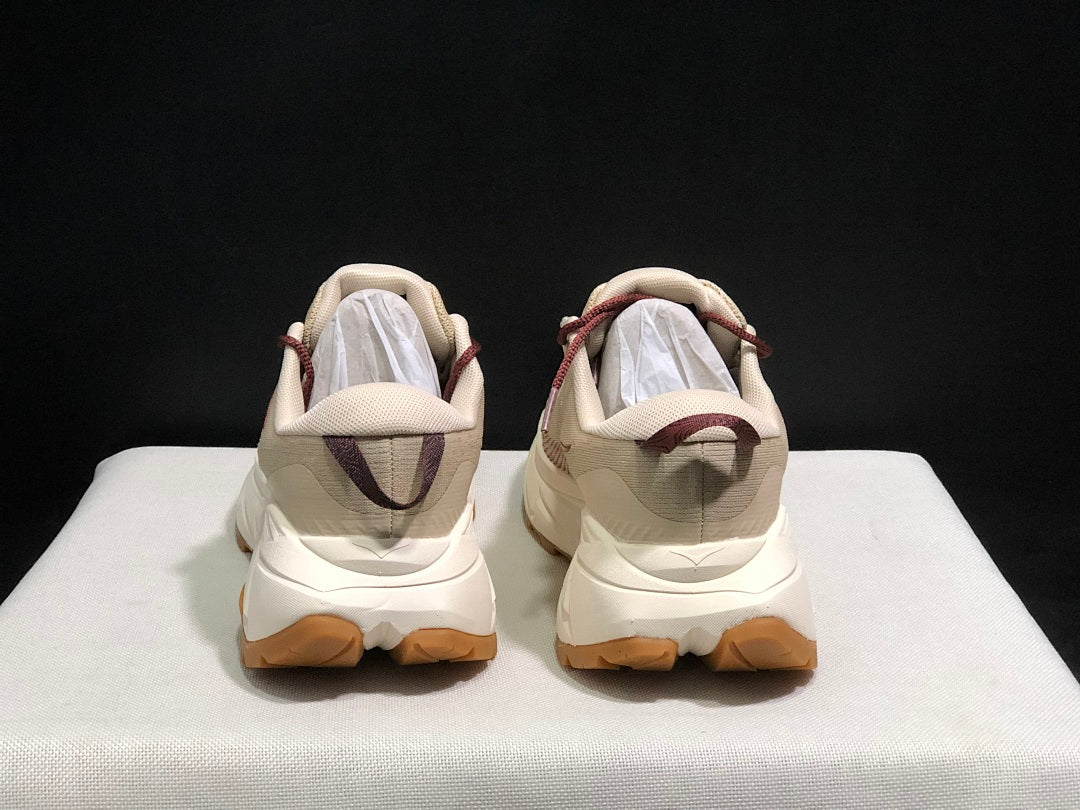 HOKA Skyline Float X Trail Sneakers in Beige