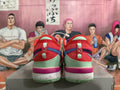 Nike Basketball Shoes Red, Black and Mint Green