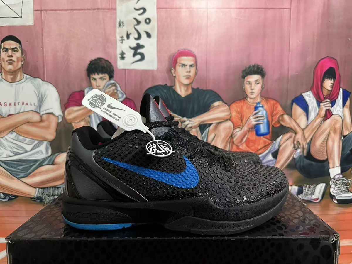 Nike Kobe 6 Basketball Shoes Black and Blue