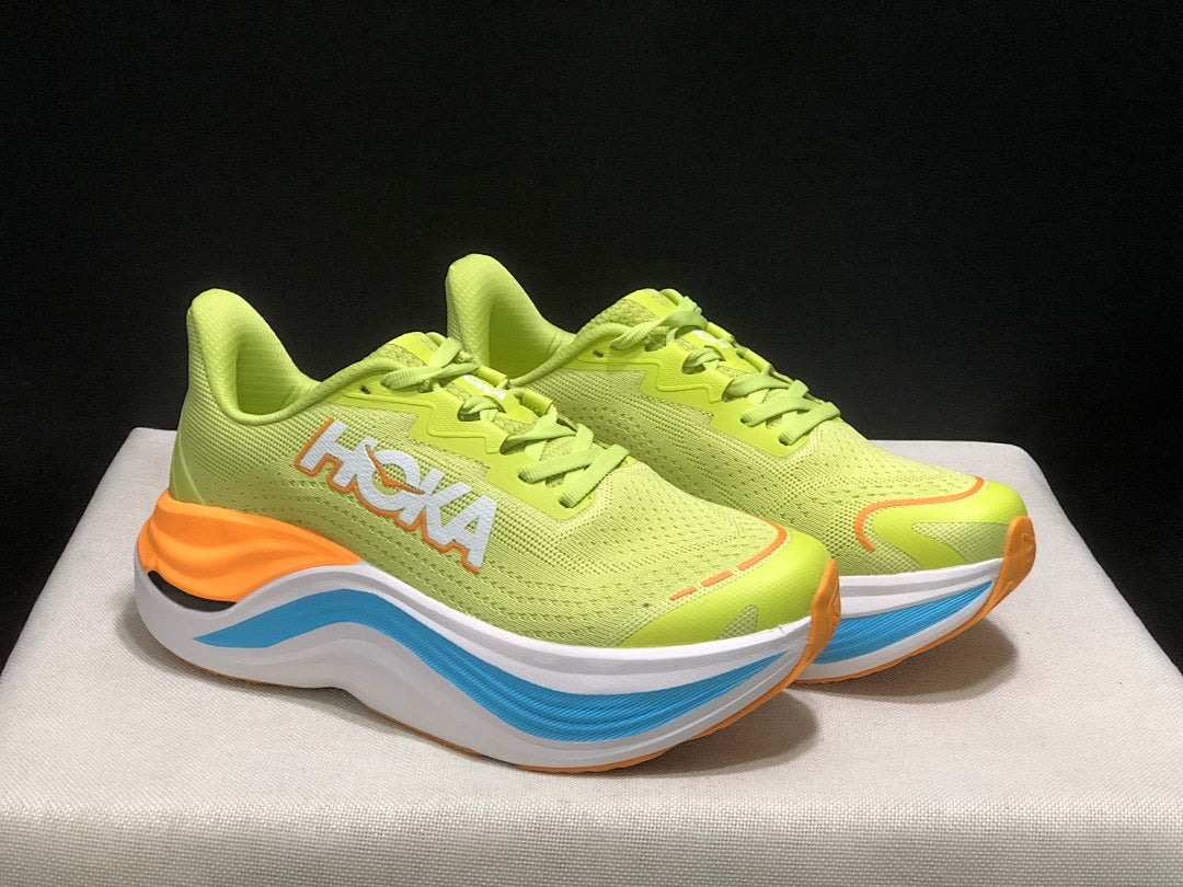 HOKA Skyward X Running Shoes in Lime Green