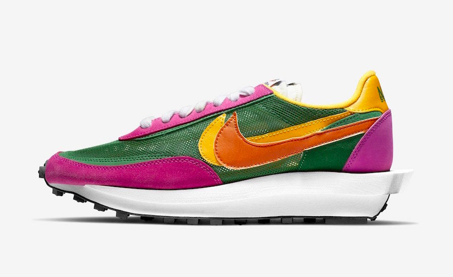 Nike LDV Waffle Sacai BV0073-301 Green Pink Sneakers