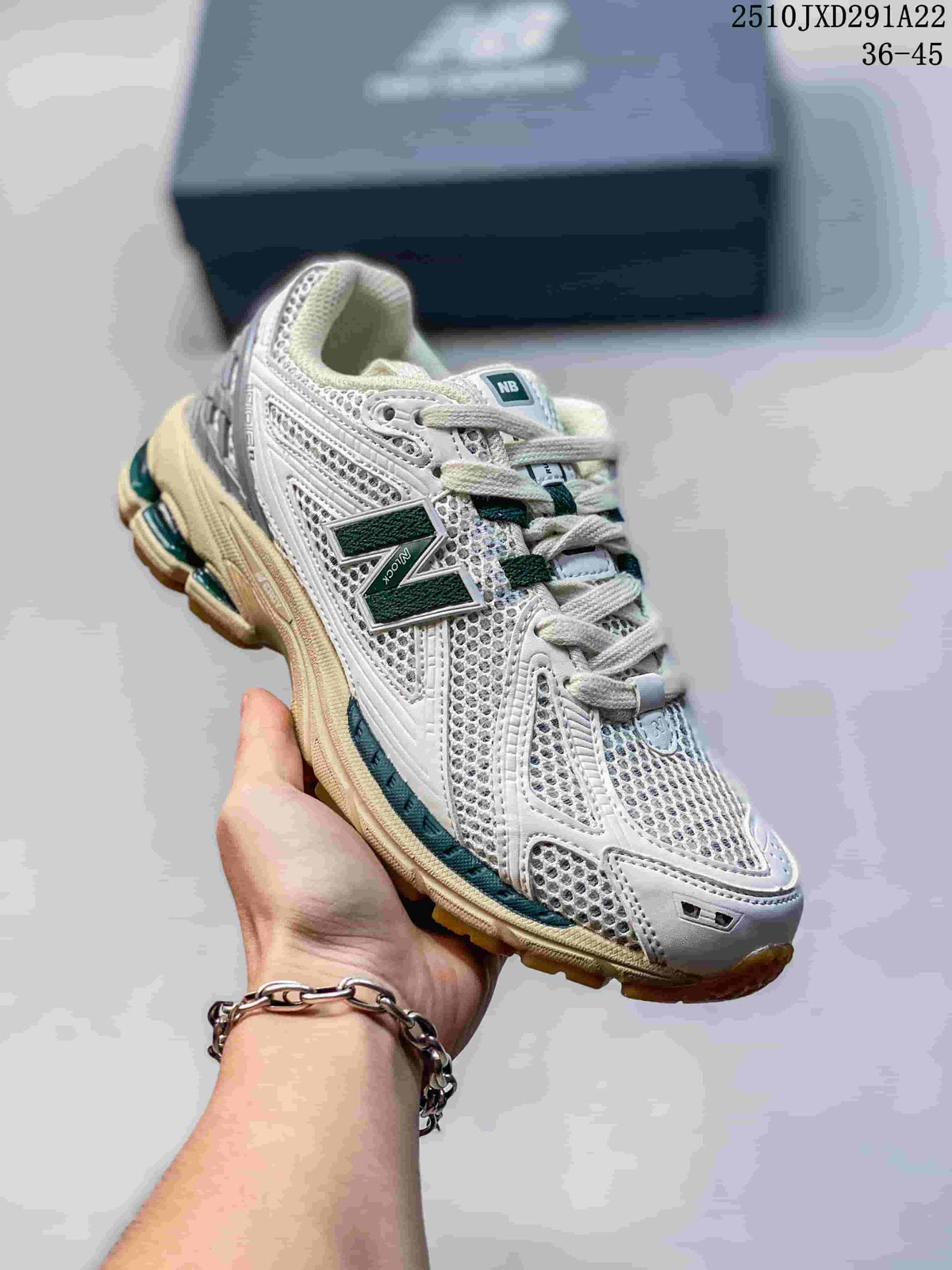 New Balance 1906AD Sneakers in Silver and Green
