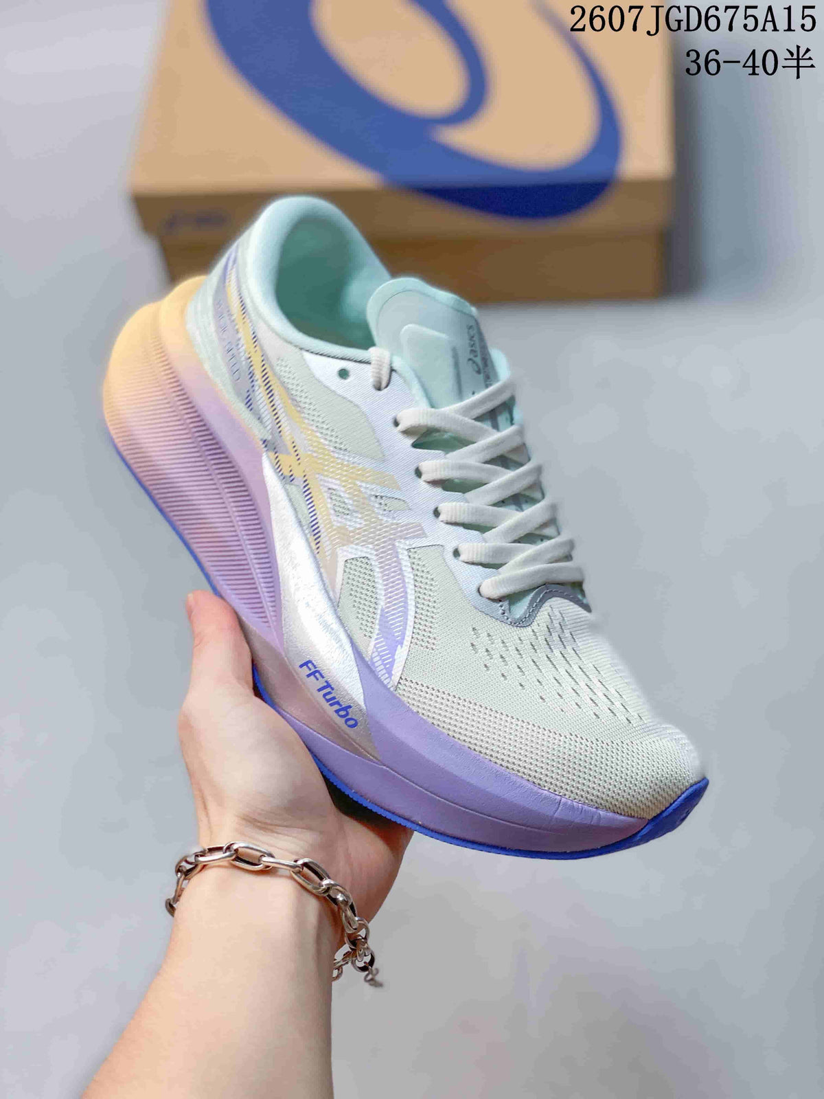 ASICS Magic Speed 4 Running Shoes Mint White Lavender