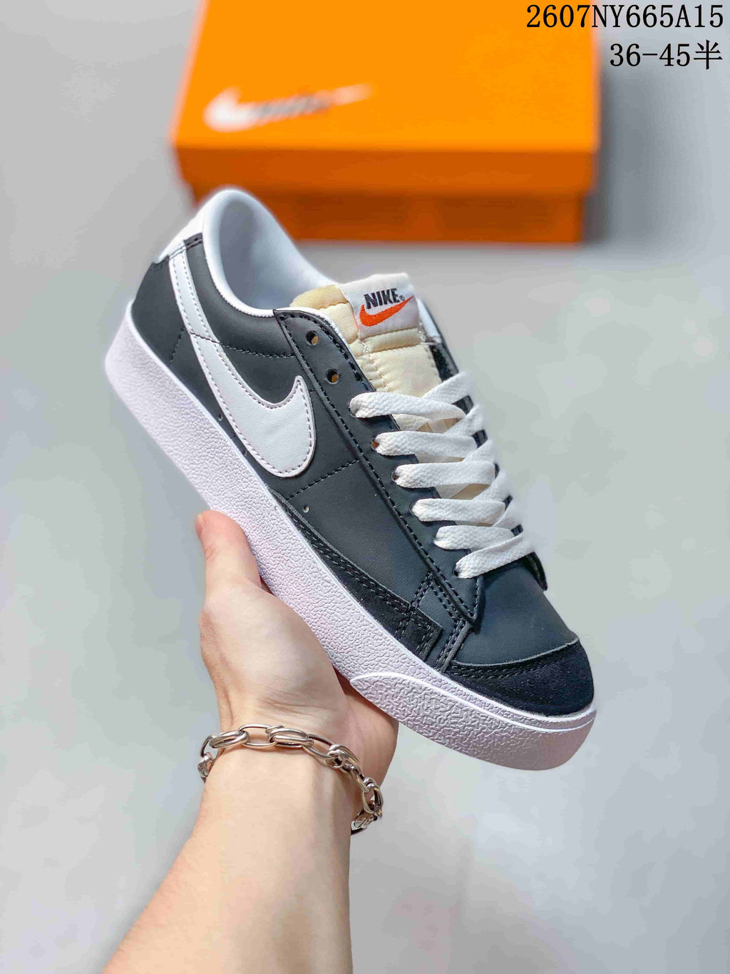 Nike Blazer Low Premium Black White CI9888-001 Sneakers