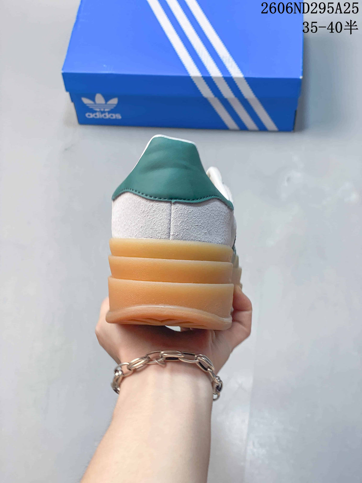 Adidas Gazelle Bold W Sneakers White Green Gum Sole 2606ND295A25