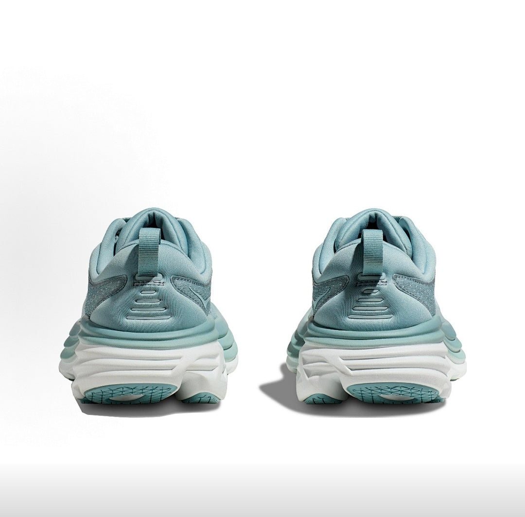 HOKA Bondi 8 Running Shoes in Light Blue