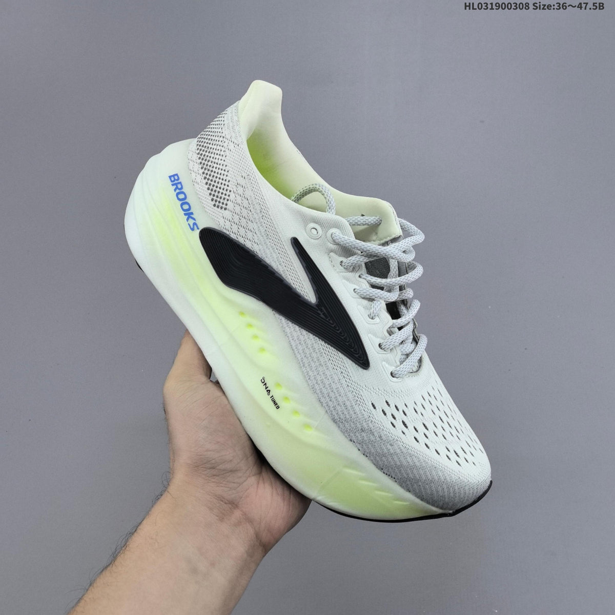 Brooks Glycerin Max Running Shoes in White and Grey
