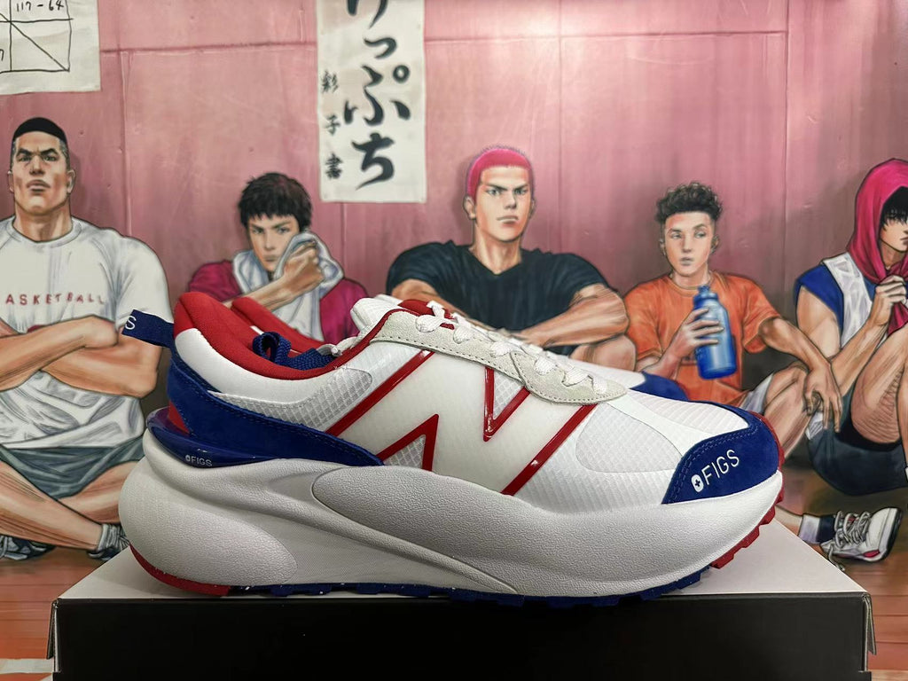 New Balance 3447 White Red Navy Sneakers