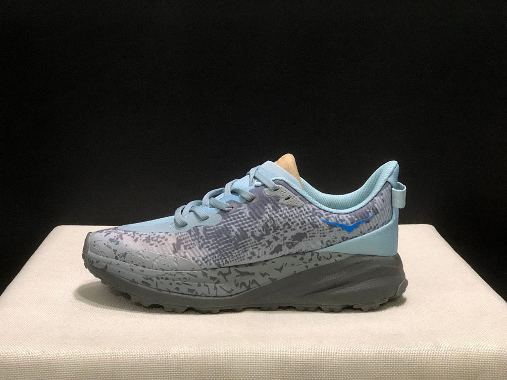 HOKA Speedgoat 6 Trail Running Shoes, Gray Blue