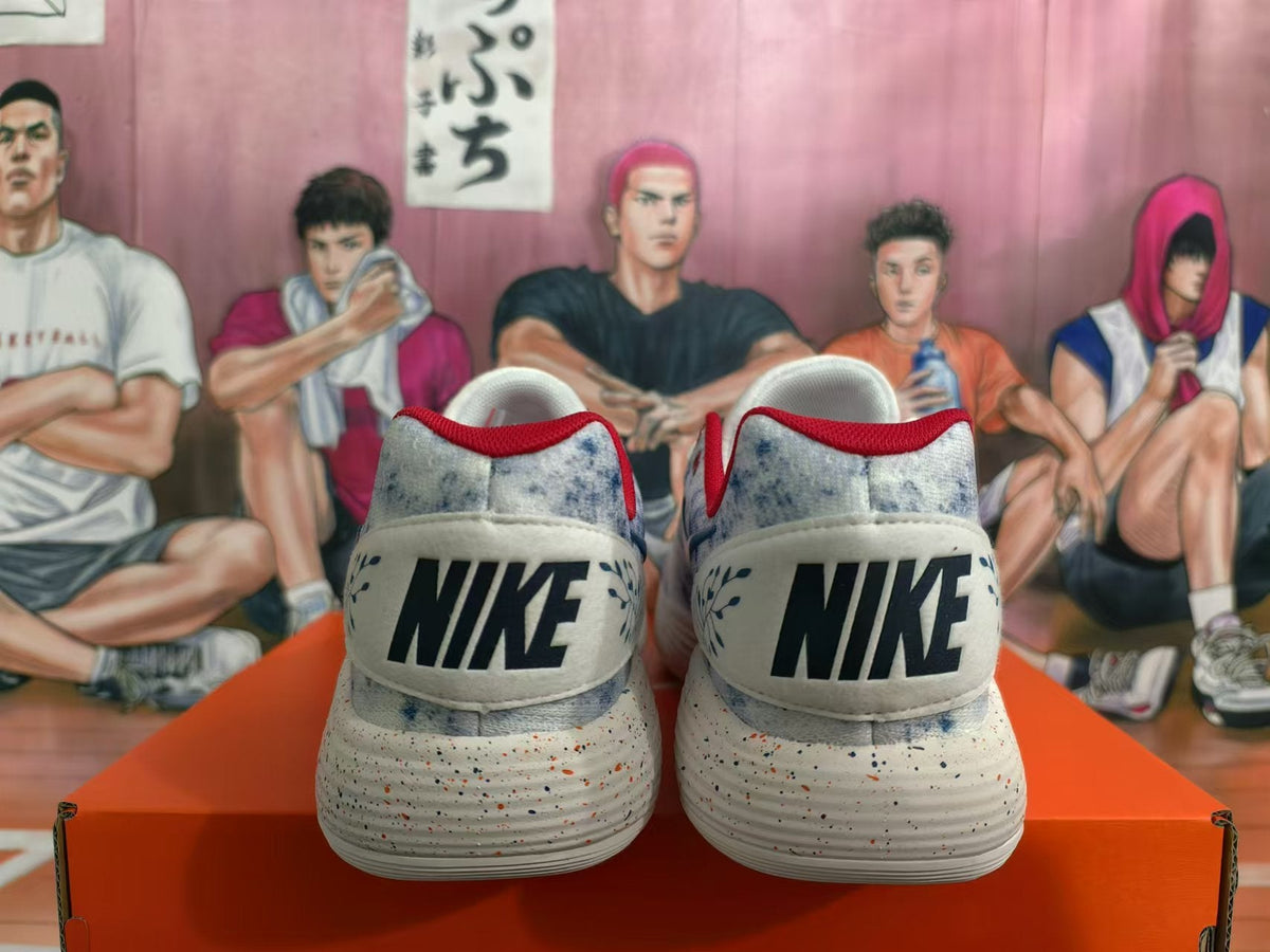 Nike Basketball Shoes in White, Blue and Red