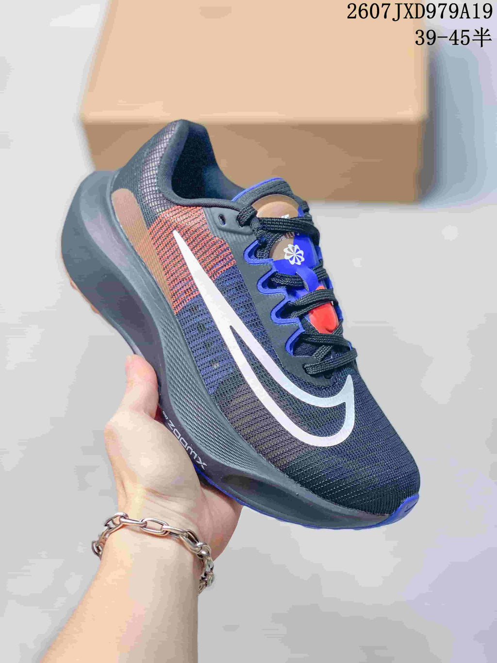 Nike Zoom Fly 5 PRM Running Shoes Black Blue JXD979A19