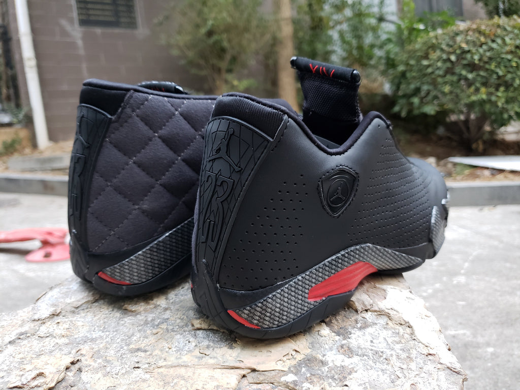 Jordan 14 Men’s High-Top Sneakers in Black, Blue and Iridescent