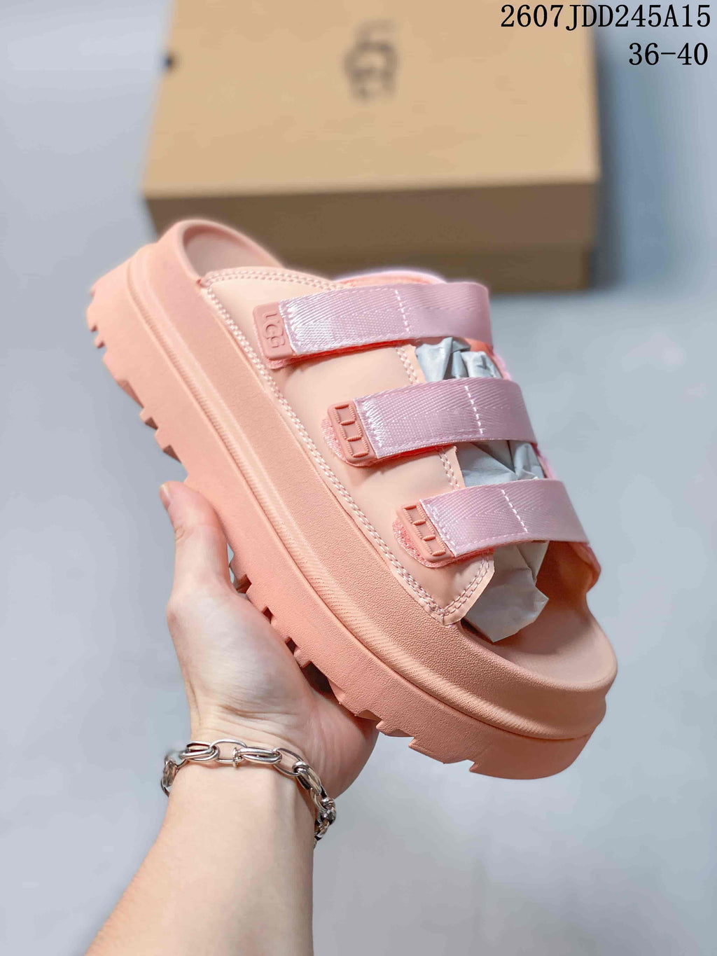 UGG GoldenGlow Slide Sandals Pink Style 07JDD245A15