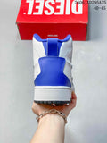 Diesel S-Ukiyo High-Top Sneakers White and Blue Y03363