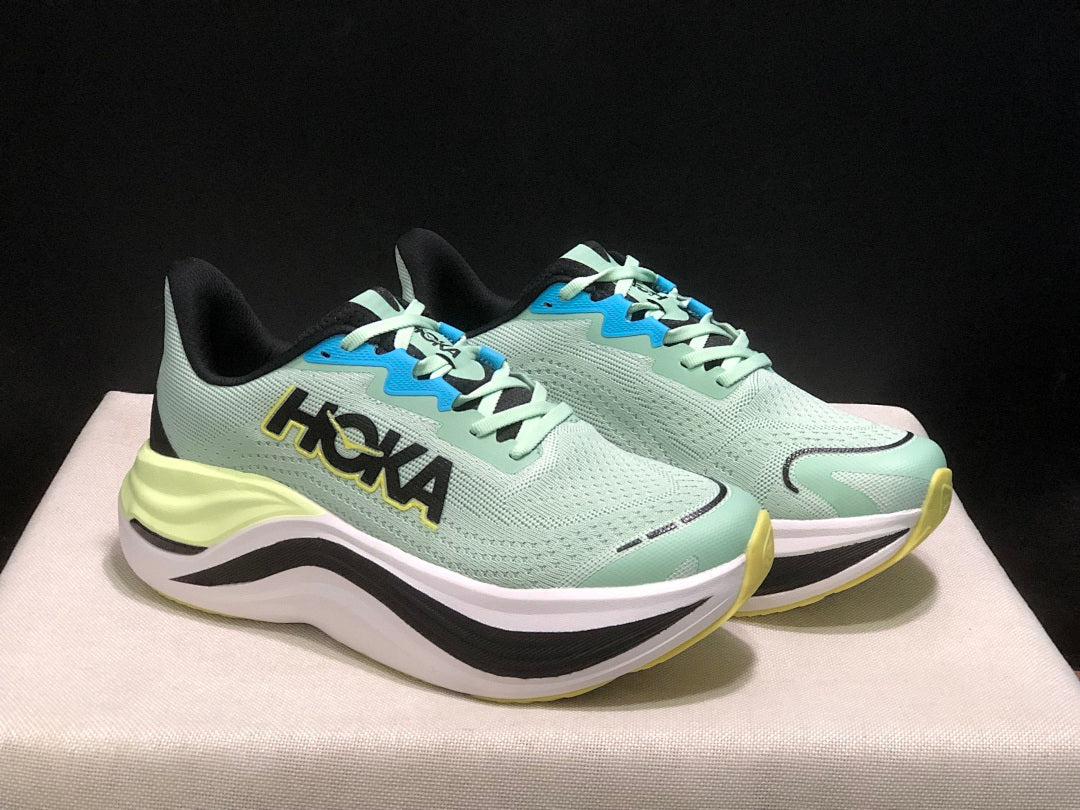 HOKA Skyward X Running Shoes in Mint Green