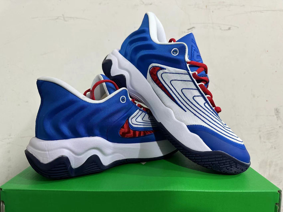Nike Basketball Shoes White Blue Red