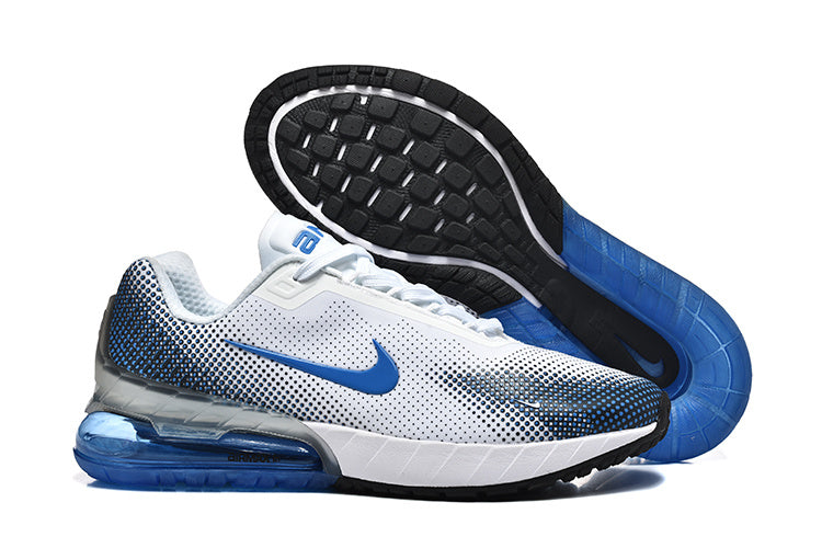Nike Air Max 270 White and Blue Sneakers