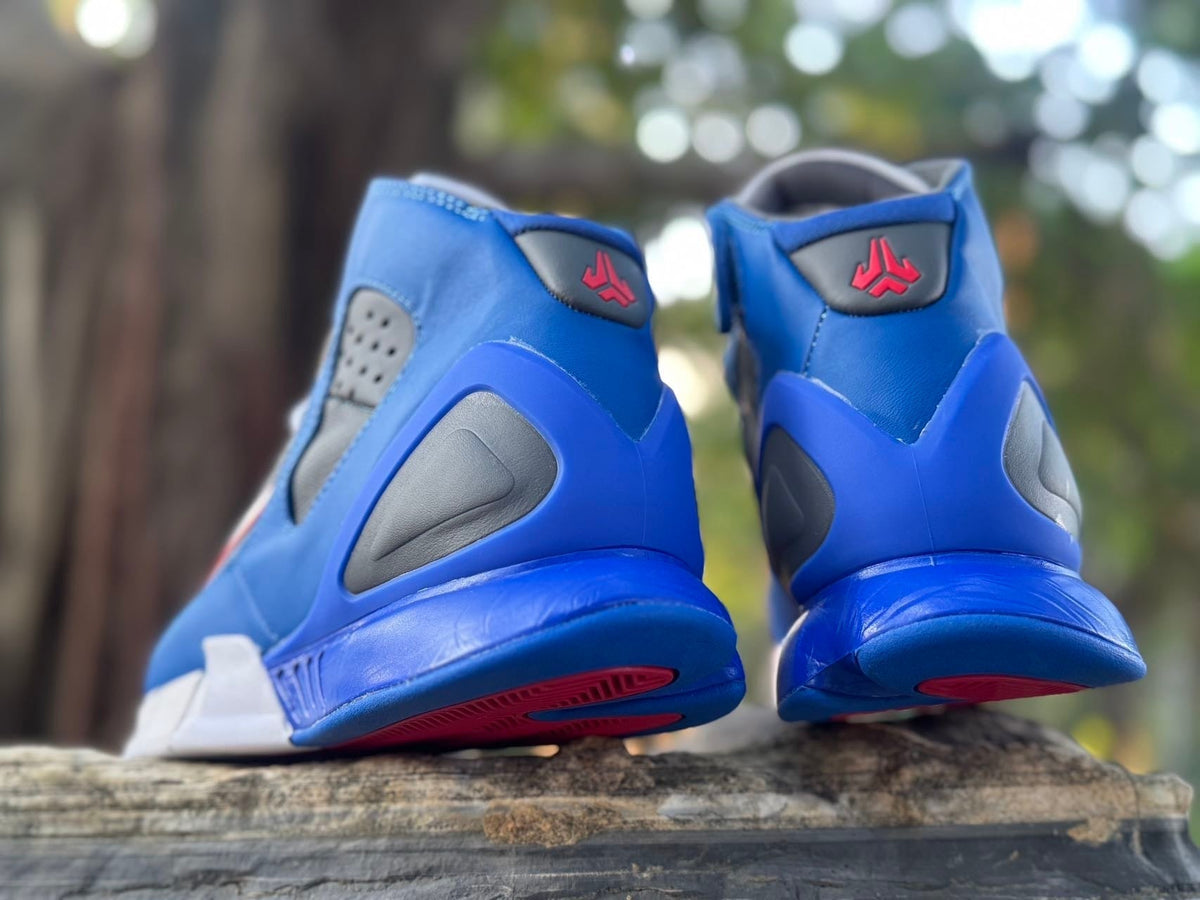 Nike Zoom Huarache 2K5 Basketball Shoes Blue Grey