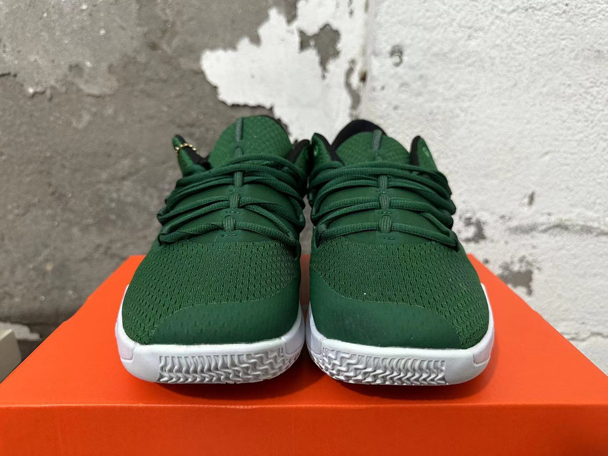 Nike Zoom Basketball Shoes in Green and White