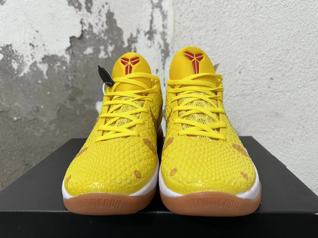 Nike Kobe 6 Protro SpongeBob Basketball Shoes Yellow