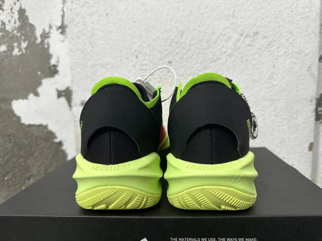 adidas Adizero Basketball Shoes Black Orange Lime