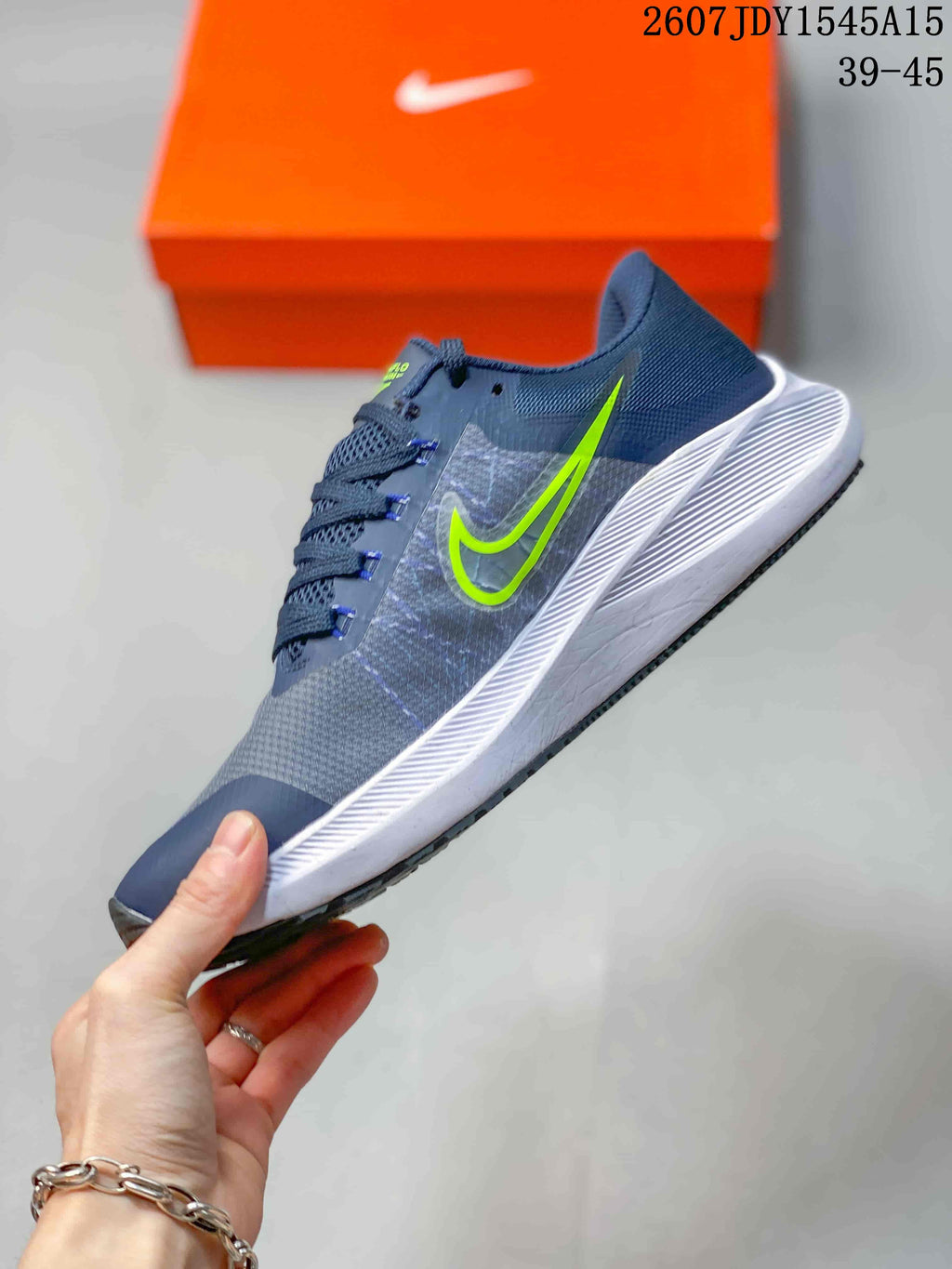 Nike Zoom Winflo 8 Running Shoes Gray Navy JDY1545A15