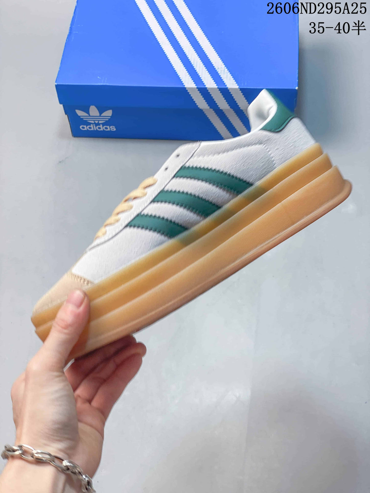 Adidas Gazelle Bold W White Green Gum Sneakers