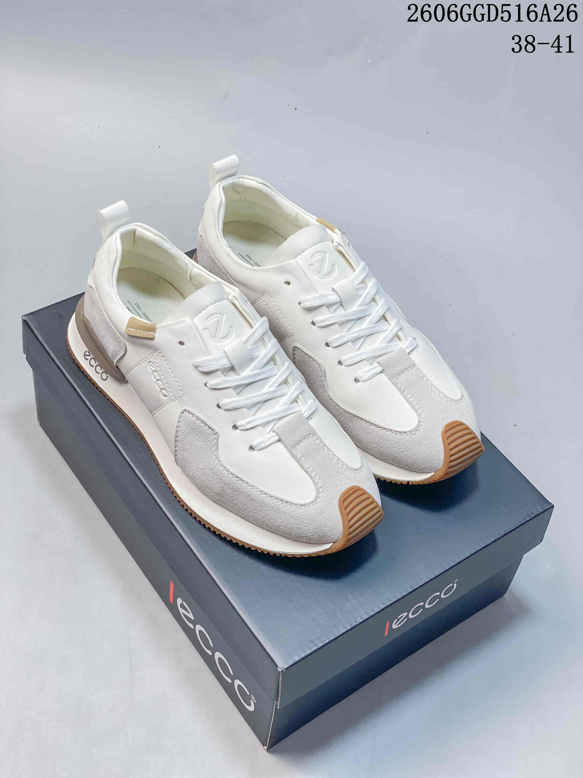 ECCO Men's Outdoor Sneakers, White and Navy