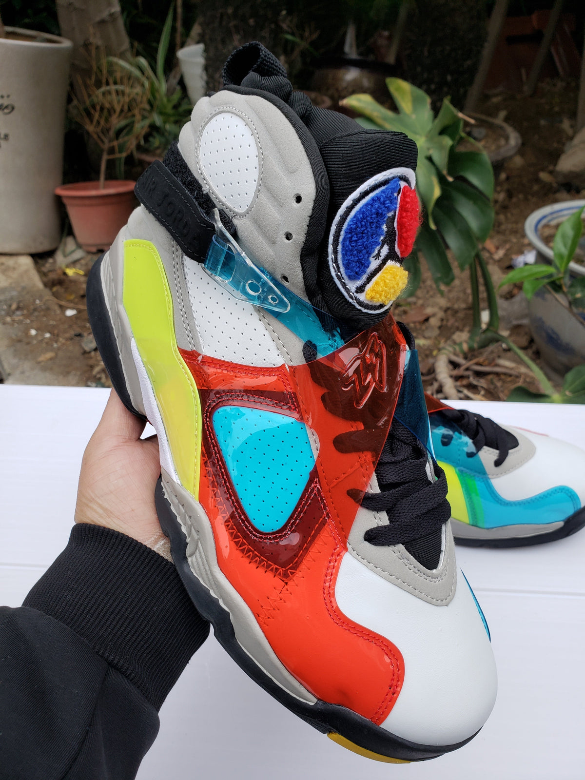 Jordan Air Jordan 8 High-Top Sneakers in Blue