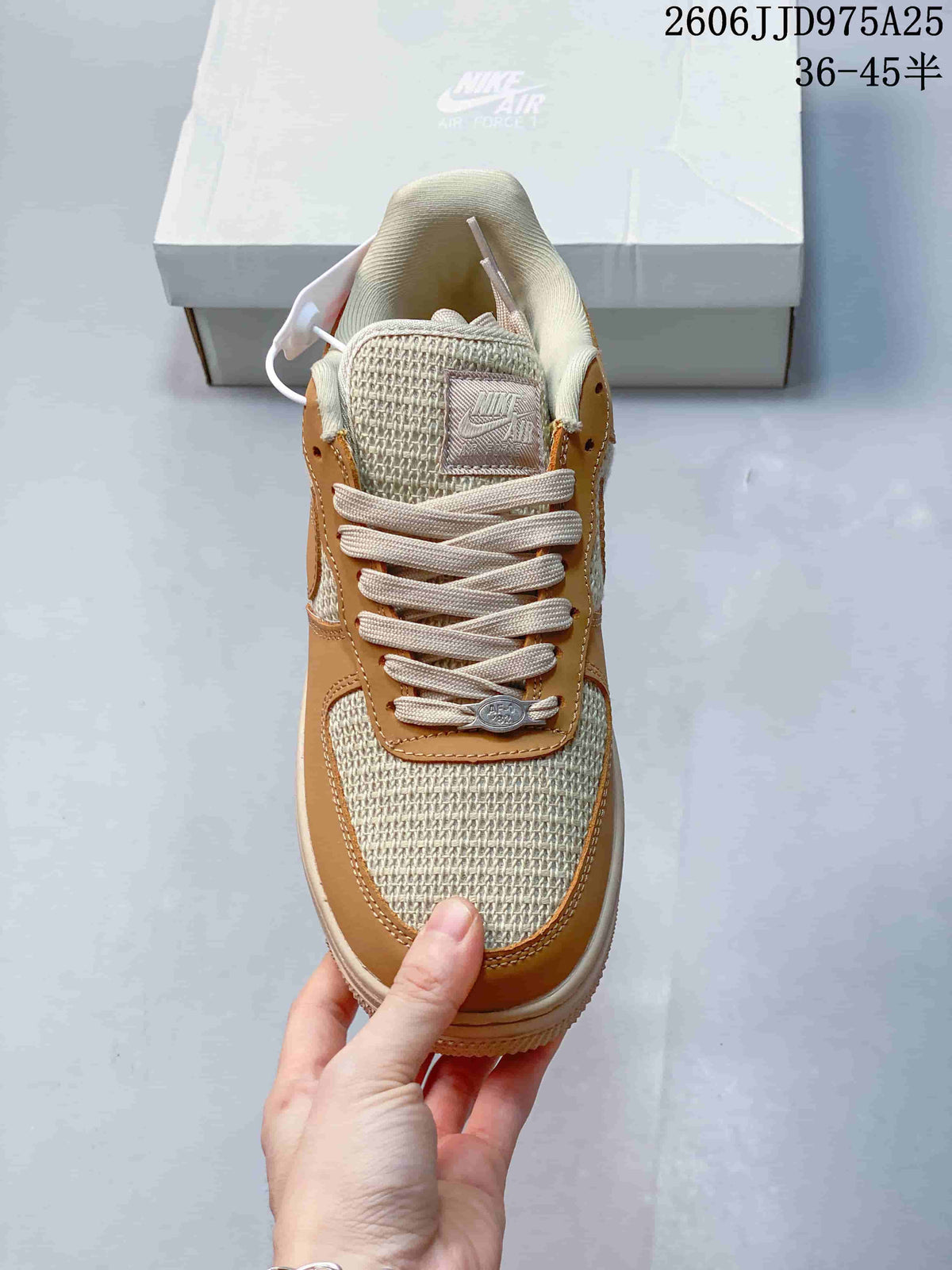 Nike Air Force 1 '07 Low Sneakers Tan Cream JD975A25