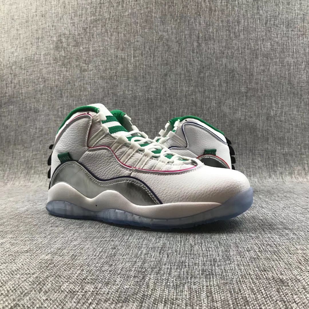 Air Jordan 10 Retro Wings White Multicolor Sneakers