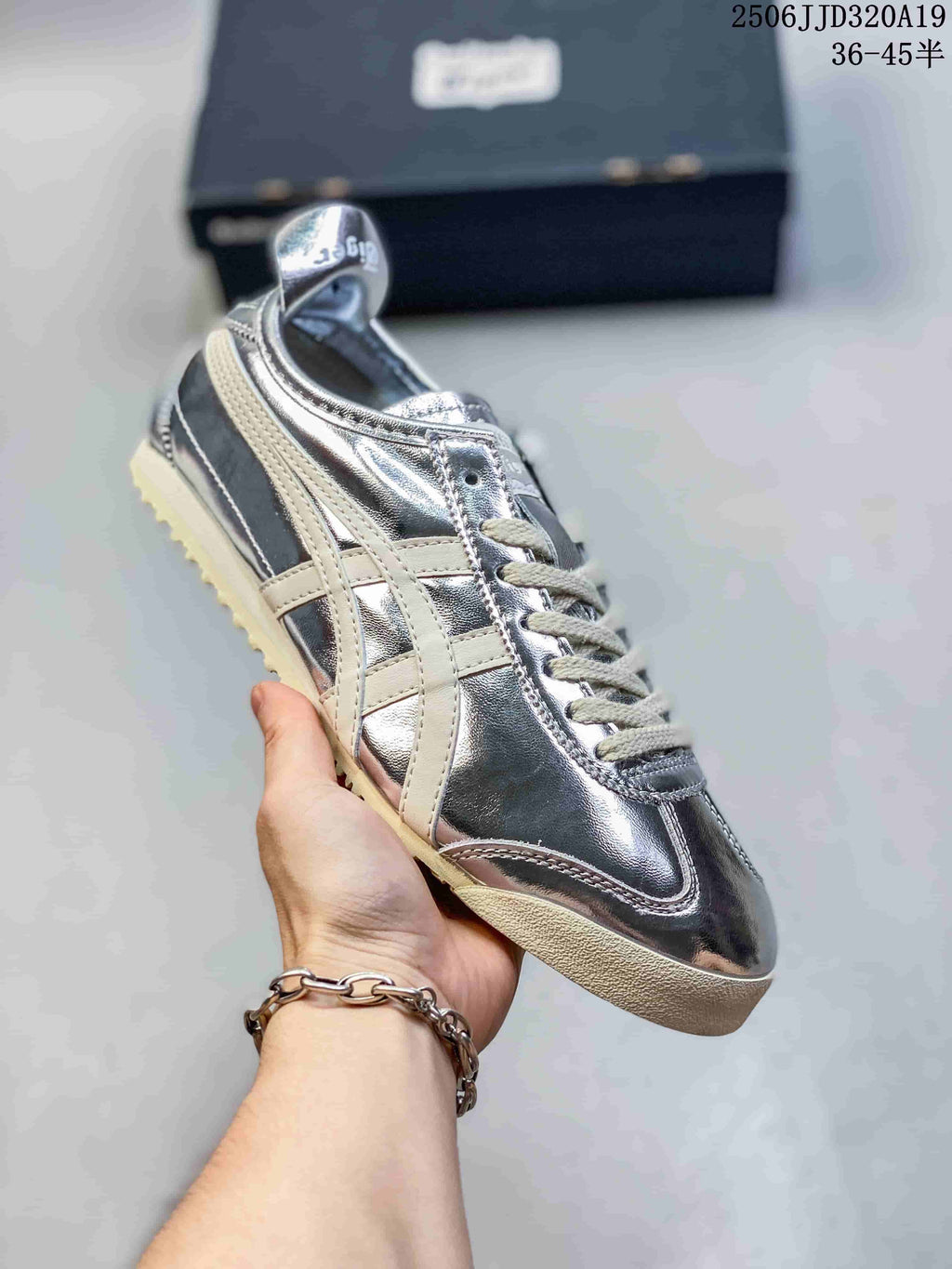 Onitsuka Tiger Silver Metallic Sneakers 2506JJD320A19