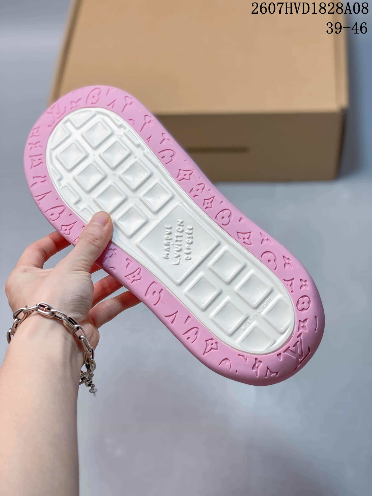 Louis Vuitton Tilted Checkerboard Sneakers Green Pink