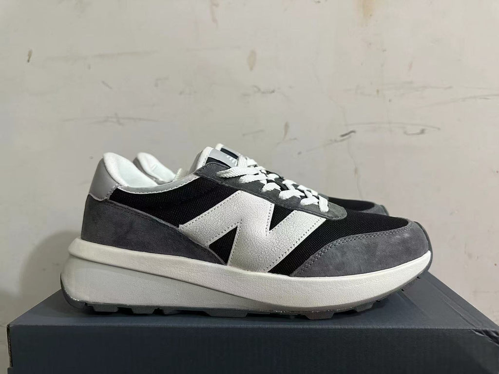 New Balance U370 Sneakers in Black, Gray and White