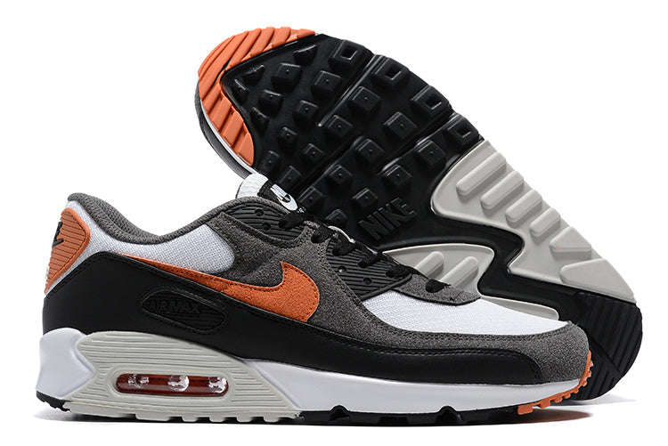 Nike Air Max 90 White Black Orange Sneakers