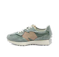 New Balance U327WPA Sneakers in Sage Green and Tan