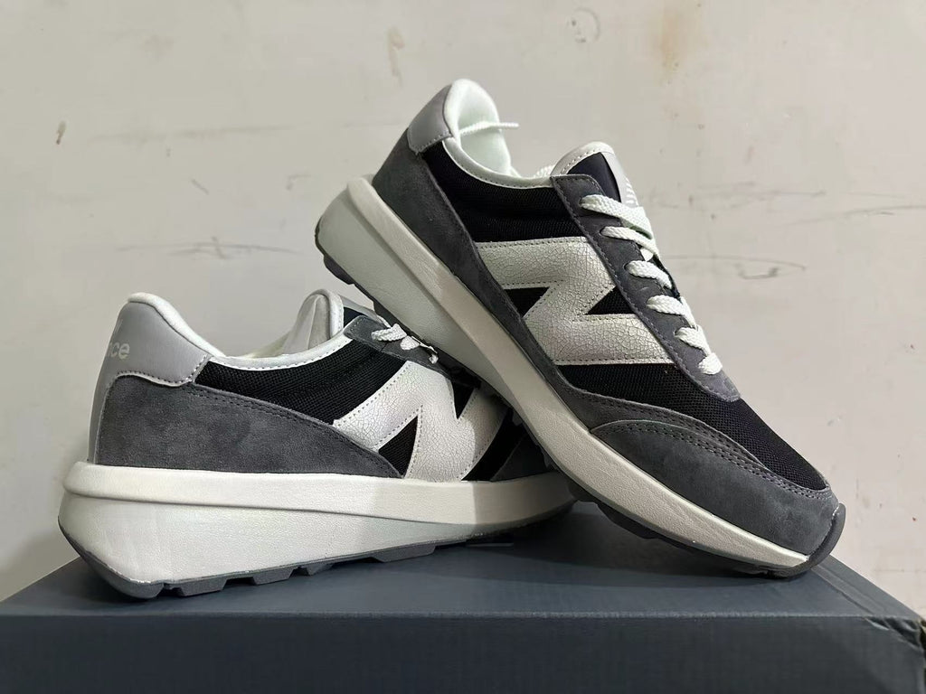 New Balance U370 Sneakers in Black, Gray and White
