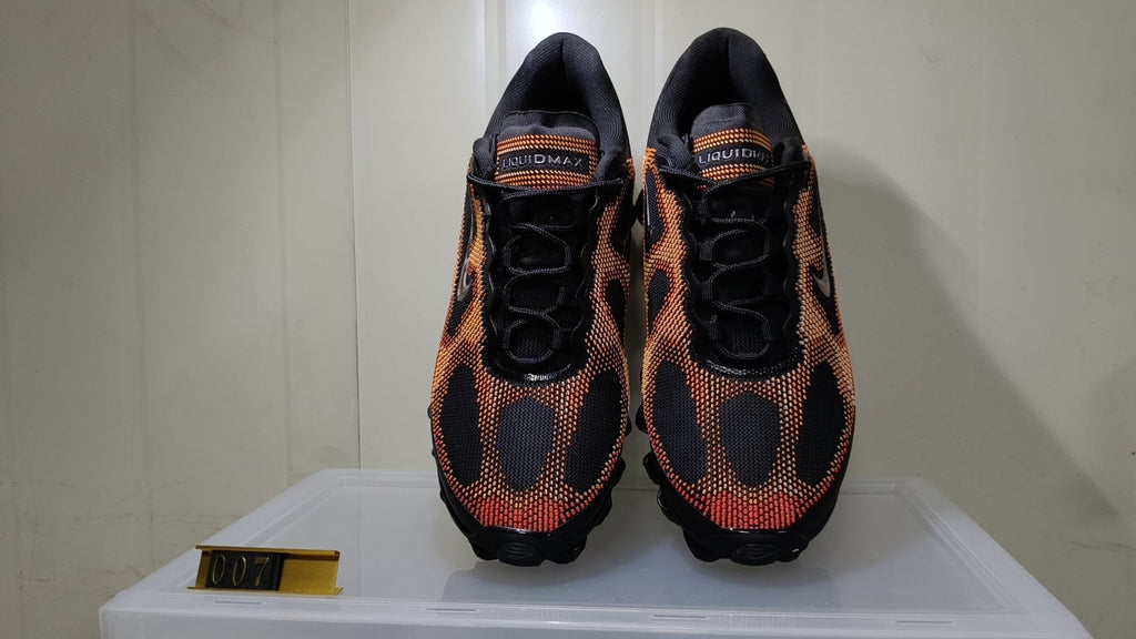 Nike Air Liquid Max Sneakers, Black and Orange