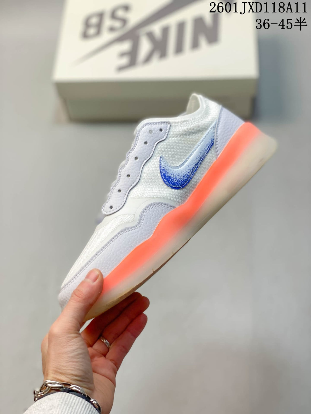 Nike SB PS8 Sneakers White Blue Orange FV8493-20