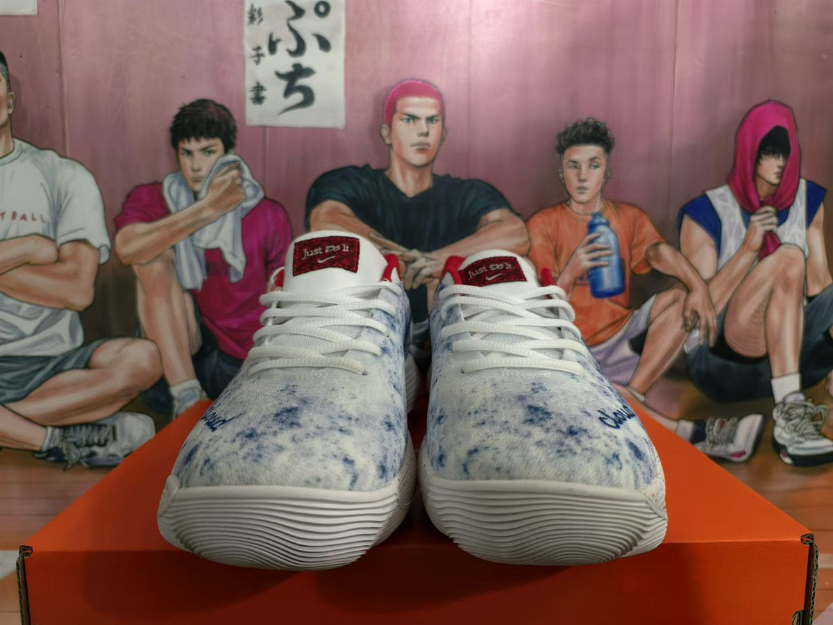 Nike Basketball Shoes in White, Blue and Red