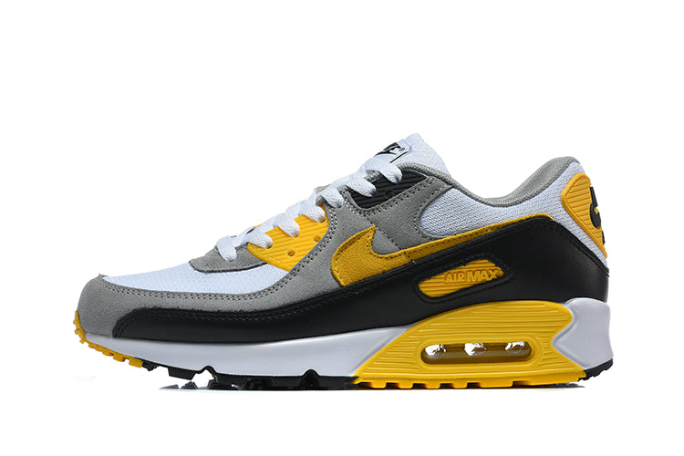 Nike Air Max 90 Sneakers in White, Grey, Black and Yellow