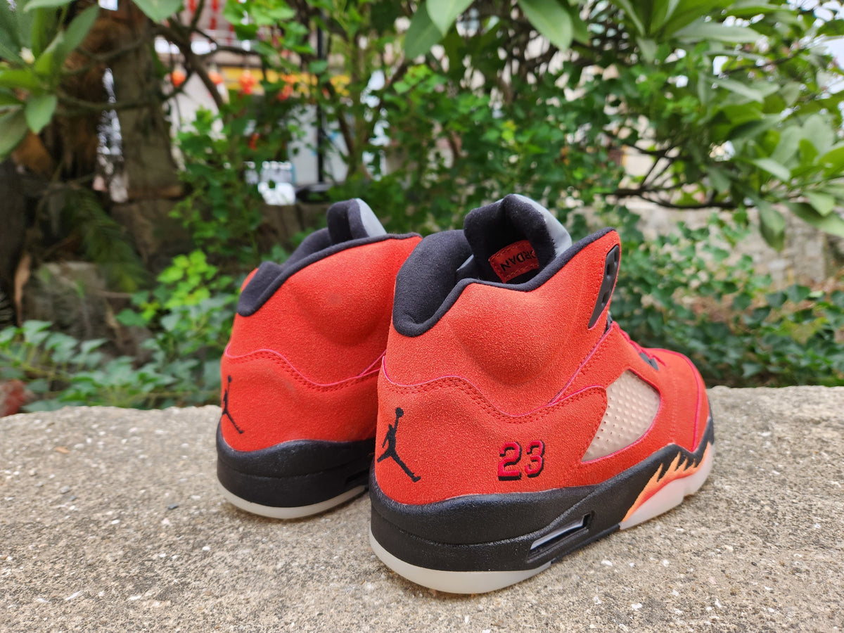 Air Jordan 5 Spike Lee Red High-Top Sneakers
