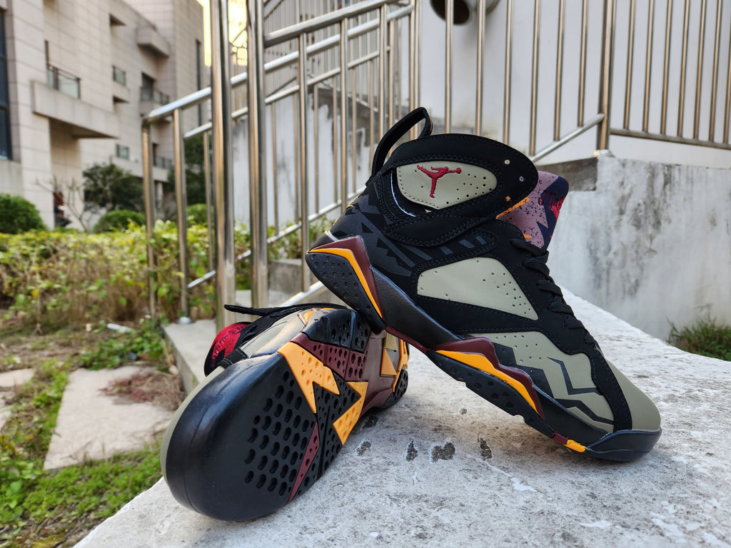 Air Jordan 7 Black Olive Green High-Top Sneakers